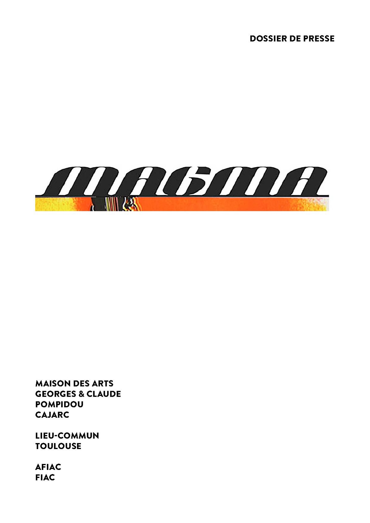 Dossier de presse