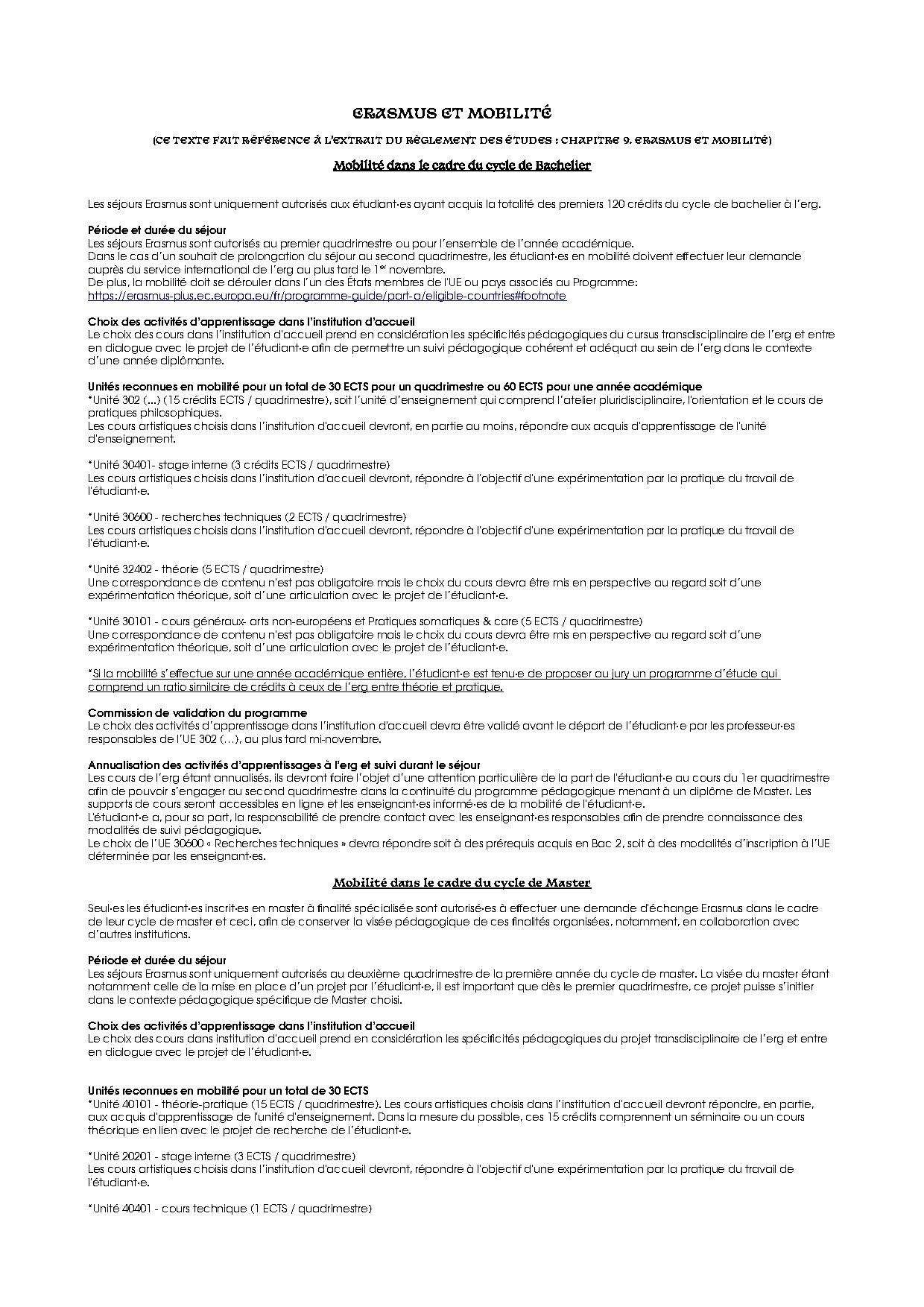 Erasmus réglement des études extrait.pdf